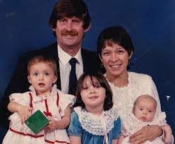 AnnMaria De Mars was captured  with her first husband Ron Rousey and her three daughters Jennifer Rousey, and Ronda Rousey, Maria Burns-Ortiz